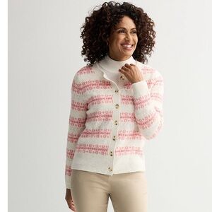 Fair Isle cardigan sweater